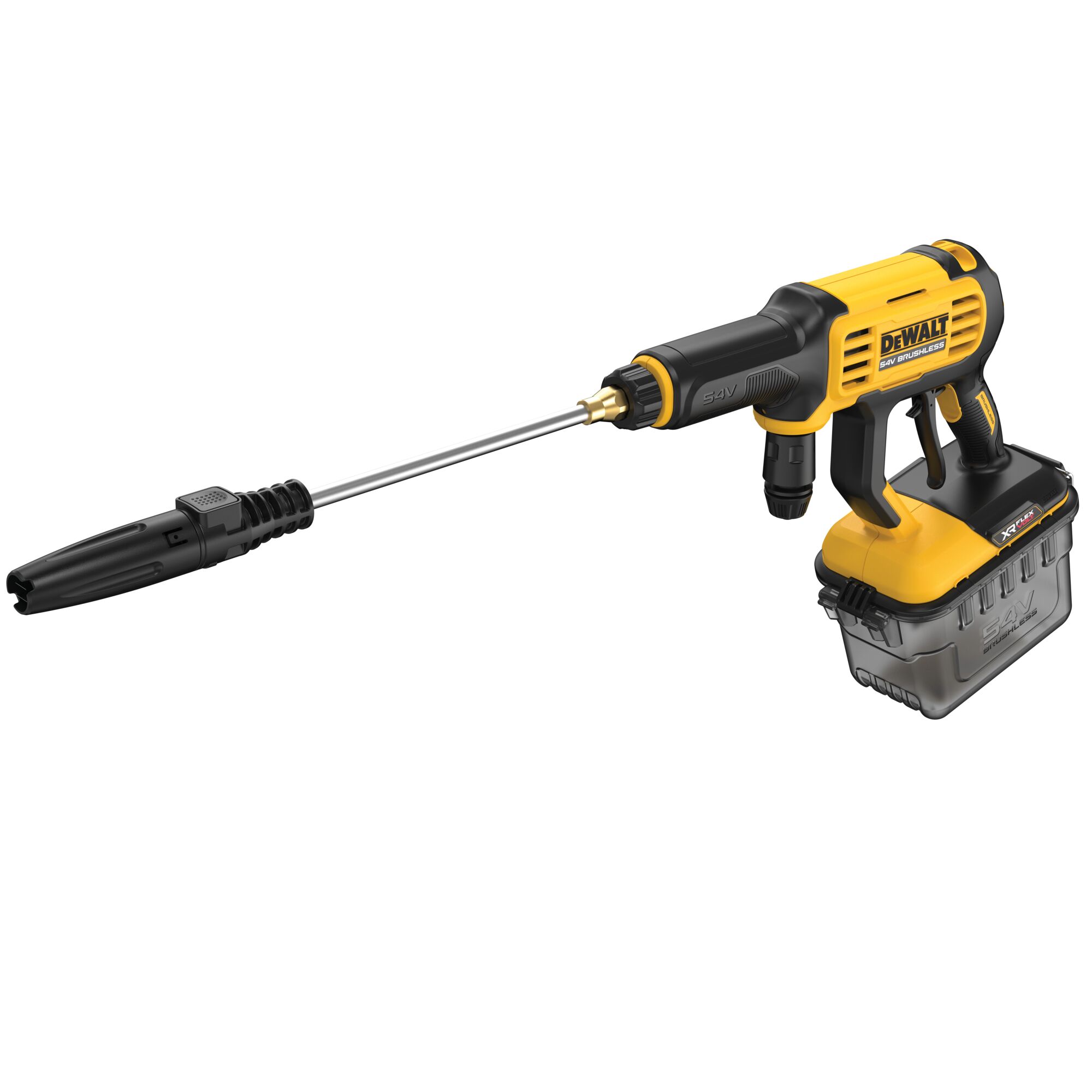 DEWALT 54V XR FLEXVOLT Power Cleaner bare unit angled view